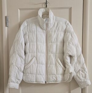 Free People Optic White Packable Puffer Jacket